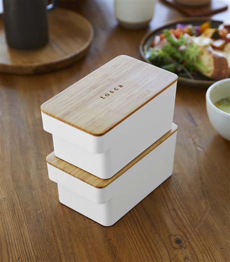 Airtight Food Storage Container - Bamboo Lid - Yamazaki Home