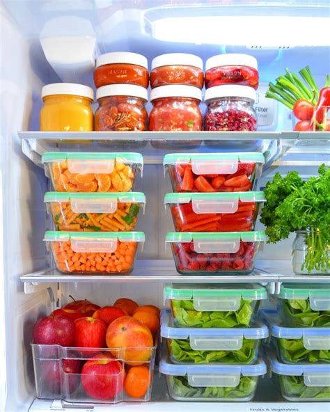 Organized Meal Prep Fridge Ideas