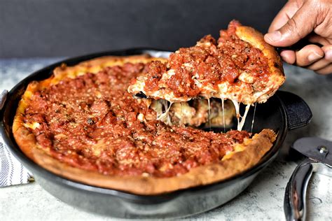 Chicago Style Deep Dish Pizza | Dude That Cookz