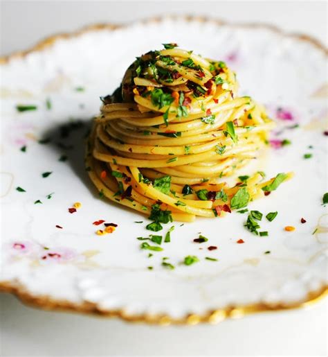 Pasta with Herbs on Plate · Free Stock Photo