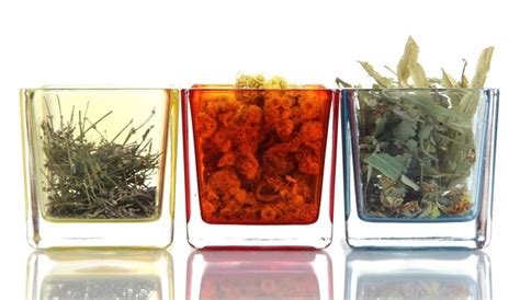 Premium Photo | Dried herbs in glass containers isolated on white