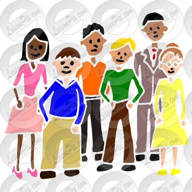 People Stencil for Classroom / Therapy Use - Great People Clipart