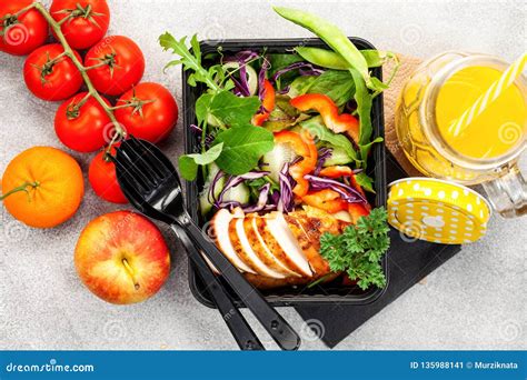 Healthy Meal Prep Containers Stock Image - Image of lunch, healthy ...
