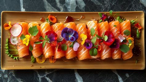 Gourmet Food Presentation, a Delectable Dish of Herb-infused Meat ...