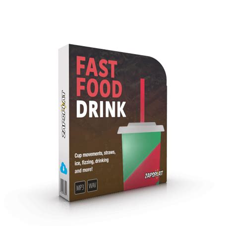 Download this pack of FREE Fast Food Drink sound effects