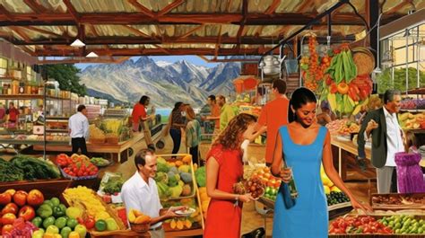 Premium Photo | Vibrant Market Scene with Fresh Produce