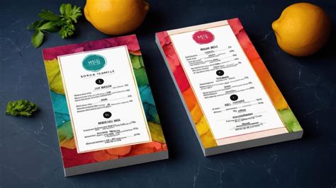 Elegant Restaurant Menu Presentation | Premium AI-generated image