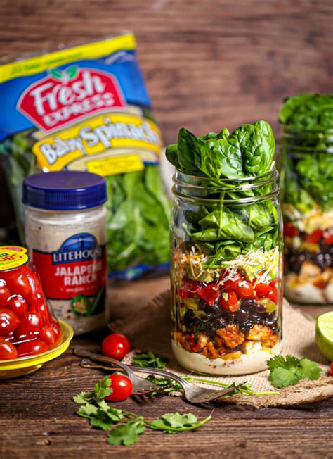 Layered Mexican Salad in a Jar - What Should I Make For...