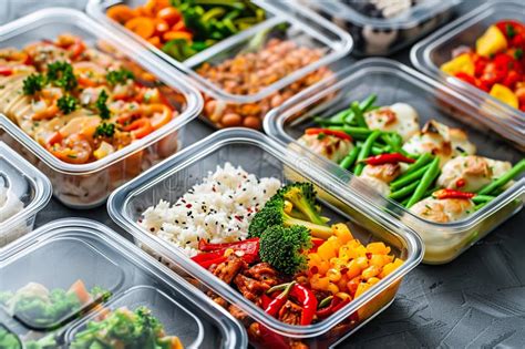 Healthy Meal Prep Variety stock illustration. Illustration of colorful ...