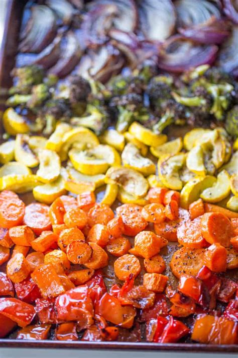 Rainbow Roasted Vegetables - Dinner, then Dessert