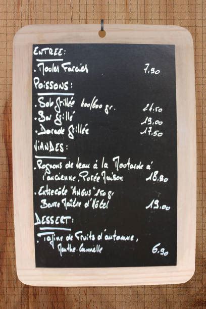 180+ Handwritten French Menu Board Stock Photos, Pictures &amp; Royalty ...