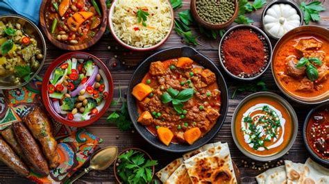 Premium Photo | Traditional dishes from different cultures