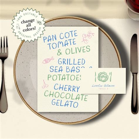 Handwritten Menu - Etsy