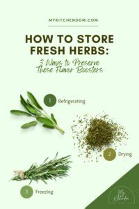How to Store Fresh Herbs: 3 Ways to Preserve These Flavor Boosters - My ...