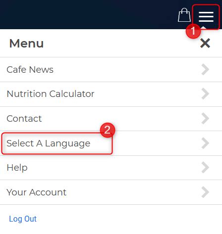 How do I view menus in a different language? – Nutrislice