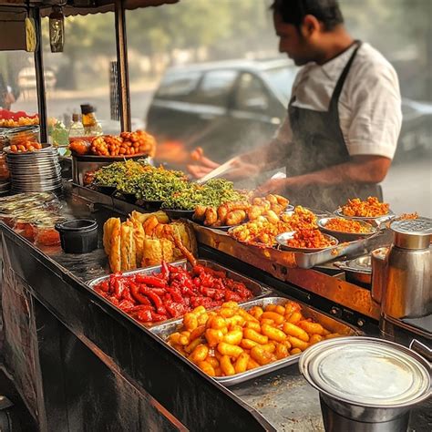 A man cooking food at a street vendor | Premium AI-generated image