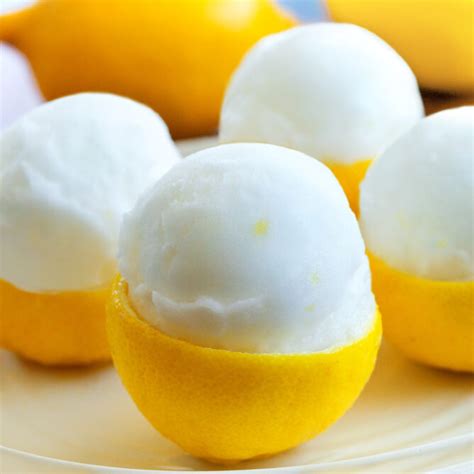 Lemon Sorbet Recipe - Just 3 ingredients, and so refreshing!