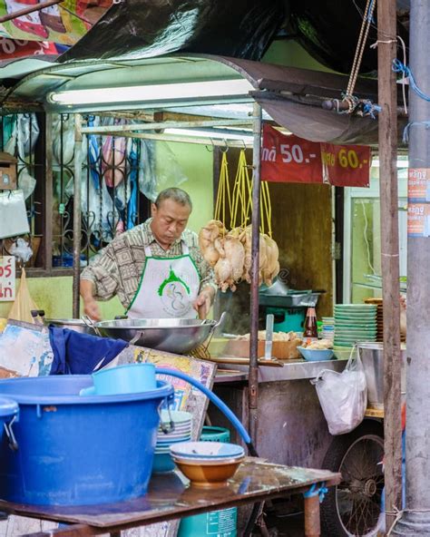 Bangkok Ratchawat Thailand People Preparing Thai Street Food at a Food ...
