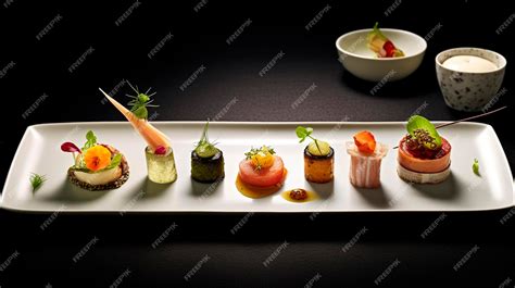 Premium Photo | Refined and elegant cuisine from chefs dish ...