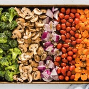 Sheet Pan Roasted Vegetables (Quick Easy Recipe!) - Whole Lotta Yum