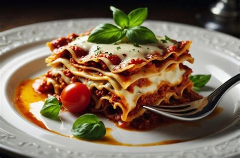 Premium Photo | Perfectly Plated Elegant Lasagna Dish