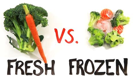 Fresh vs Frozen Food - YouTube