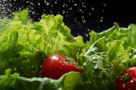 Premium Photo | Closeup of salad greens being spun dry in a salad spinner
