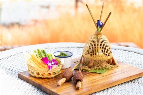 Beautifully Plated Dish Featuring Fresh Vegetables Garnishes Stock ...