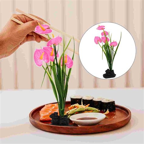 2pcs Lifelike Green Plant Dish Plate Ornament Sash... – Grandado