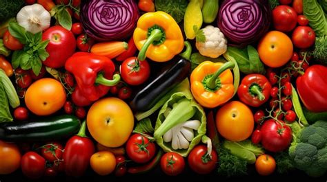 Premium Photo | Colorful Vegetables in Artistic Arrangement CloseUp