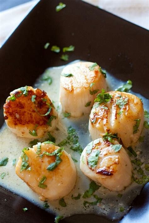 Garlic Herb Seared Scallops - Rasa Malaysia