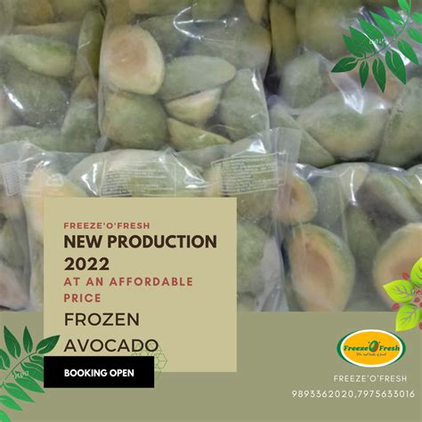Natural Frozen Avocado fruit, Packaging Size: 1 Kg, Packaging Type ...
