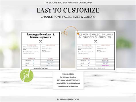 Editable Meal Plan Labels for Meal Prep Containers Freezer Meal Planner ...