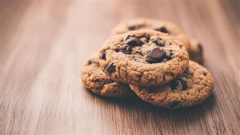 Delicious Chocolate Chip Cookies Rest on an Old-fashioned Baking Sheet ...