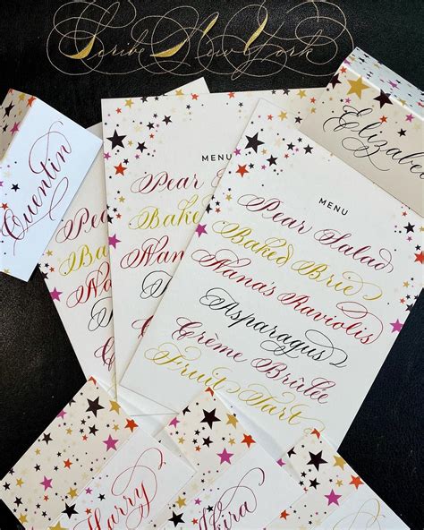 Handwritten Menus — Scribe New York