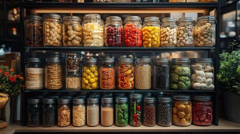 Efficiently Organized Home Pantry with Clear Labeled Containers for ...