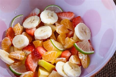 Premium Photo | Bowl of healthy colorful fruit salad