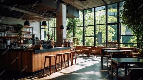 Premium Photo | Bustling Restaurant With Abundance of Tables and Chairs