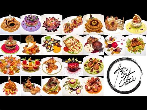 FOOD ART - Over 100 Beautifully Plated Dishes - YouTube