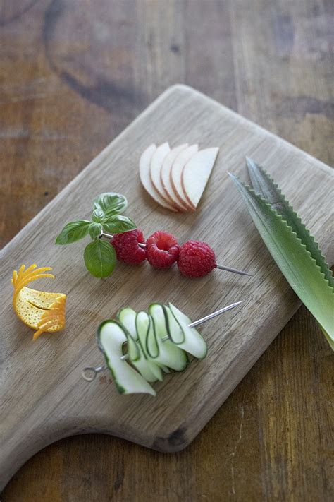 How To Make Cucumber Flower Garnish