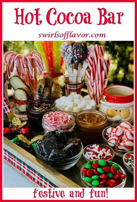 DIY Hot Cocoa Bar - Swirls of Flavor