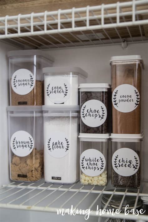 Six Steps to Pantry Organization with Free Pantry Labels