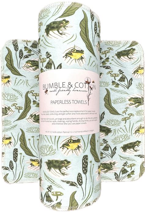 Frogs and Greens Paperless Towels || Unpaper Towels || Eco Sustainable ...
