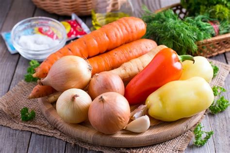 Premium Photo | Vegetables on a cutting board