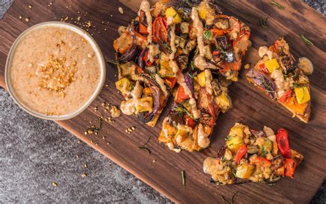 Roasted Vegetable Suya-Spiced Flatbread
