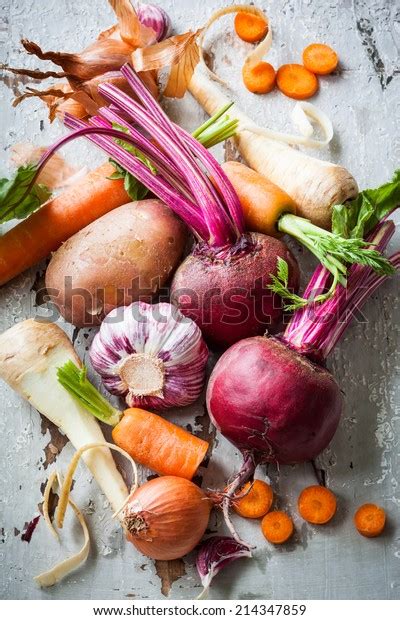 Assorted Types Root Vegetables Stock Photo 214347859 | Shutterstock