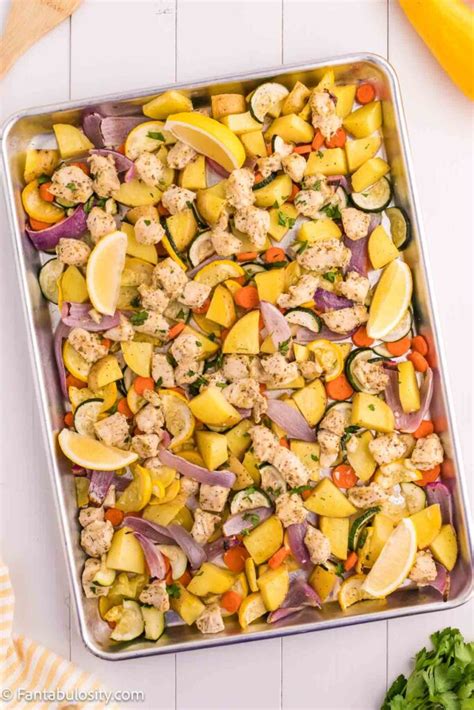 Sheet Pan Chicken and Vegetables - Fantabulosity