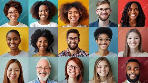 Premium Photo | Artwork featuring diverse individuals of various ...