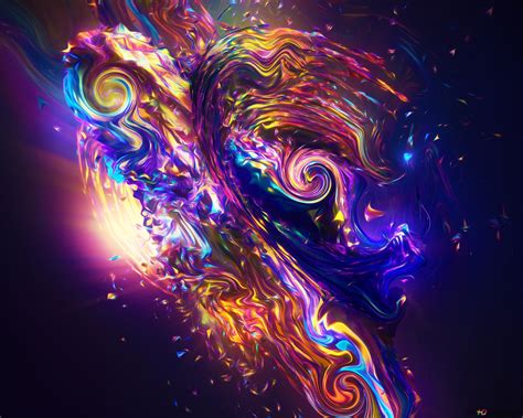 Vibrant abstract waves 4K wallpaper download