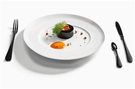 Premium Photo | Delicious meal on a plate with a white background